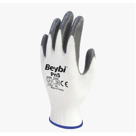 Beybi Pn5 Nitril Eldiven  - gri