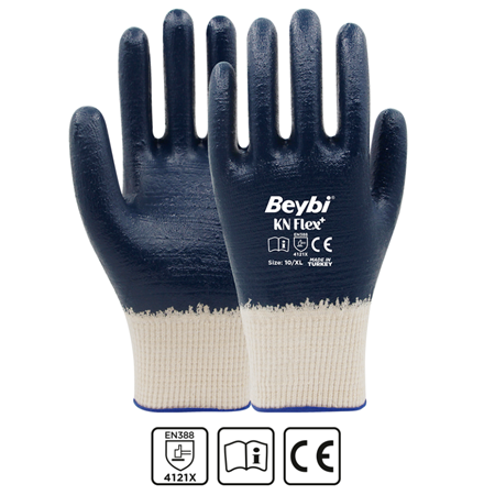 Beybi KnFlex Plus Tam Kaplı Nitril Eldiven