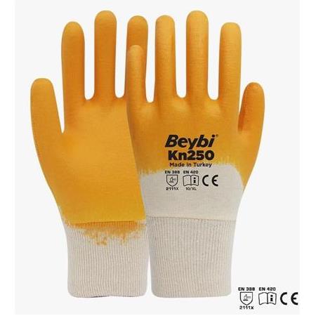 Beybi Kn250 Sarı Nitril Eldiven