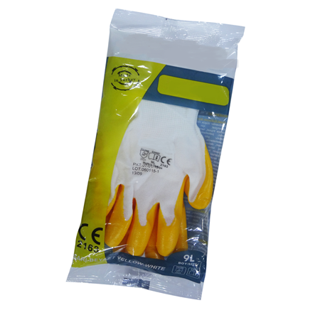 Beybi El-k7 Nitril Eldiven - Sarı