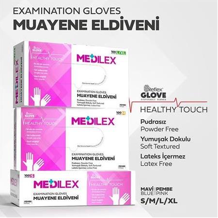 Reflex Medilex Eldiven Pembe