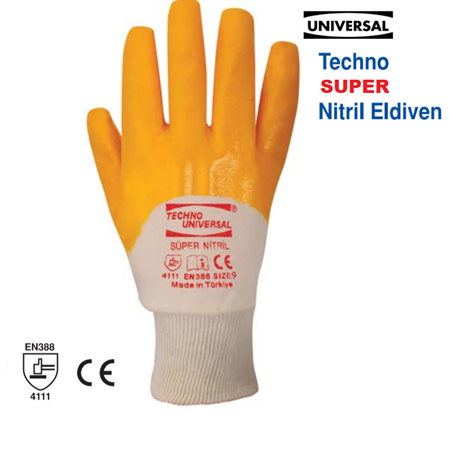 Universal Techno Super Nitril Eldiven C-30 - 2G S-3