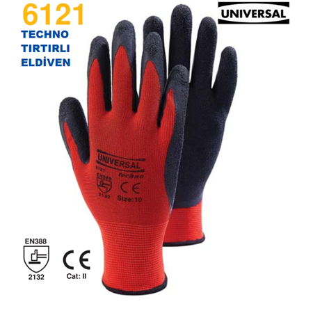 Universal Nitril Eldiven Techno Tırtırlı 6121 ML612