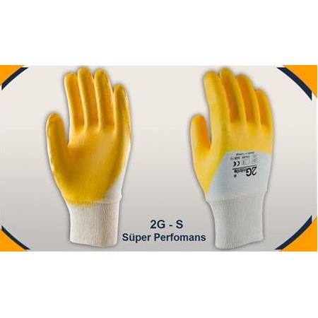 Nitril Eldiven 2G Sarı - S  Süper Performans
