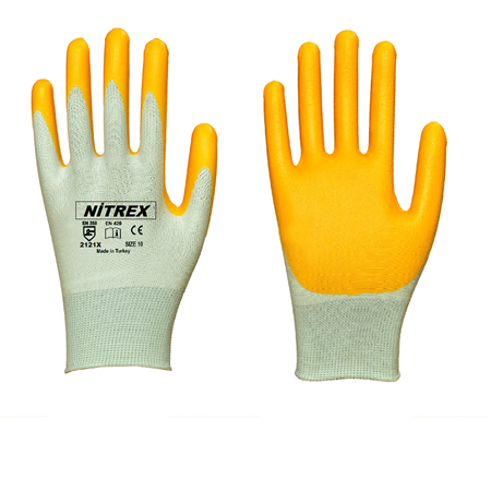 Nitril Eldiven - N-105 Sarı -EKonomik