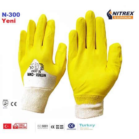 Nitril Eldiven Sarı -  N-300