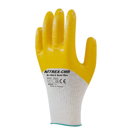 Nitril Eldiven Örgü Gold Sarı N-211 Ekonomik